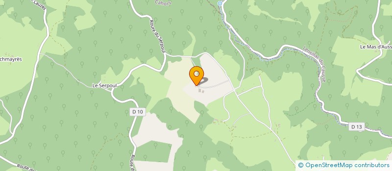 localisation de l'entreprise DE FARGUES  CABRERETS