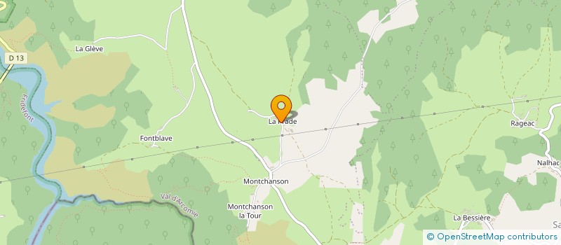 localisation de l'entreprise DE FAVEROLLES à VAL D'ARCOMIE