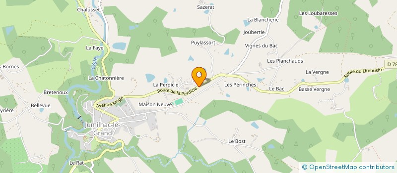 localisation de l'entreprise DE FAYEMENDIE à JUMILHAC-LE-GRAND
