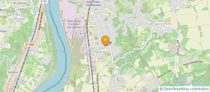 localisation de l'entreprise DE FER DE FEU à SAINT-CLAIR-DU-RHONE