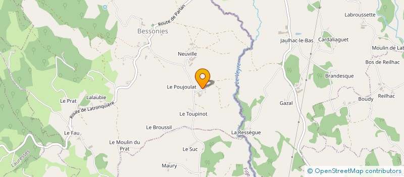 localisation de l'entreprise DE FERLUC à BESSONIES