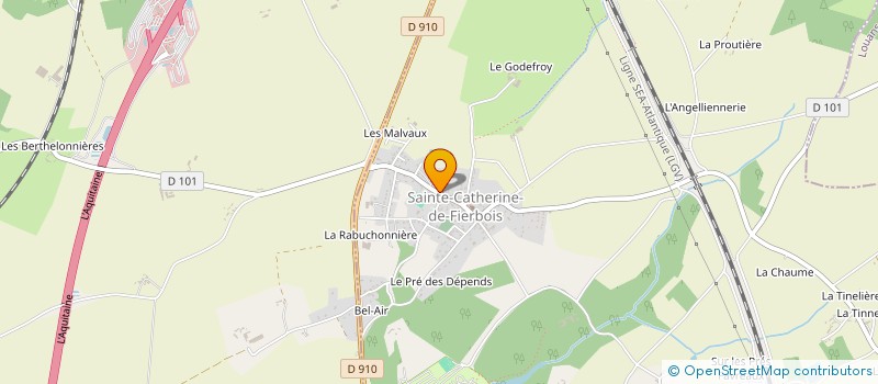 localisation de l'entreprise DE FIERBOIS  SAINTE-CATHERINE-DE-FIERBOIS