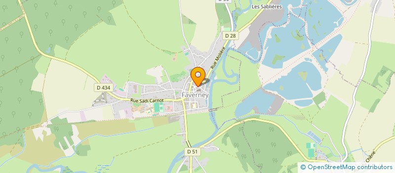 localisation de l'entreprise DE FIL EN AIGUILLE  FAVERNEY