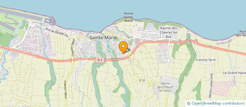 localisation de l'entreprise DE FIL EN AIGUILLE à SAINTE-MARIE
