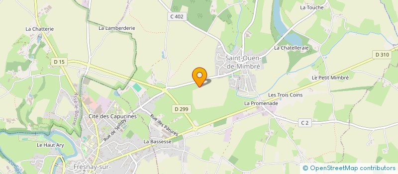 localisation de l'entreprise DE FIL EN IMAGES  SAINT-OUEN-DE-MIMBRE