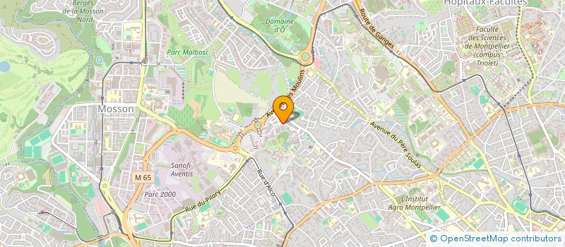 localisation de l'entreprise DE FIL EN OREILLE à MONTPELLIER