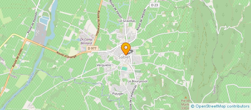 localisation de l'entreprise DE FILS EN AIGUILLES  SABLET