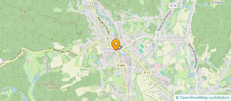 localisation de l'entreprise DE FILS EN CREATION à GIROMAGNY