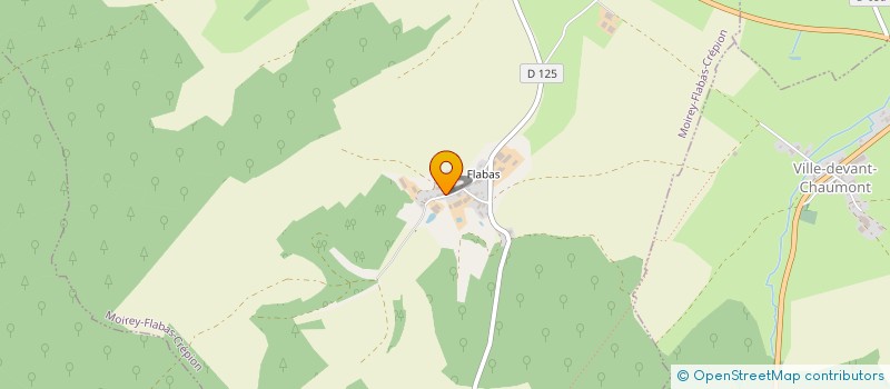 localisation de l'entreprise DE FLABAS  MOIREY-FLABAS-CREPION
