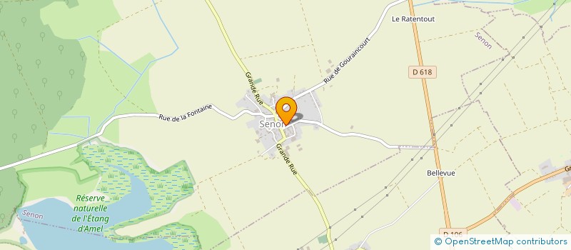 localisation de l'entreprise DE FLAMONVAUX  SENON