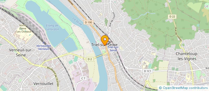 localisation de l'entreprise DE FLEURS ET D'EAU FRAICHE  TRIEL-SUR-SEINE