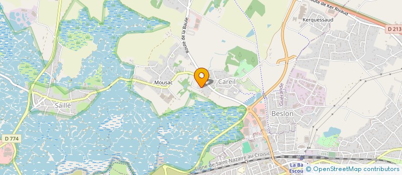 localisation de l'entreprise DE FOLEHAU à GUERANDE