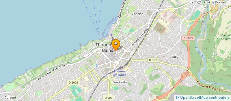 localisation de l'entreprise DE FOND EN COMBLE à THONON-LES-BAINS