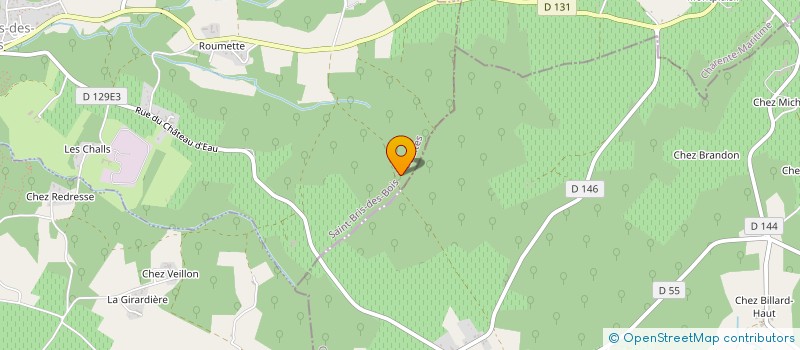 localisation de l'entreprise DE FONT RENARD  SAINT-BRIS-DES-BOIS