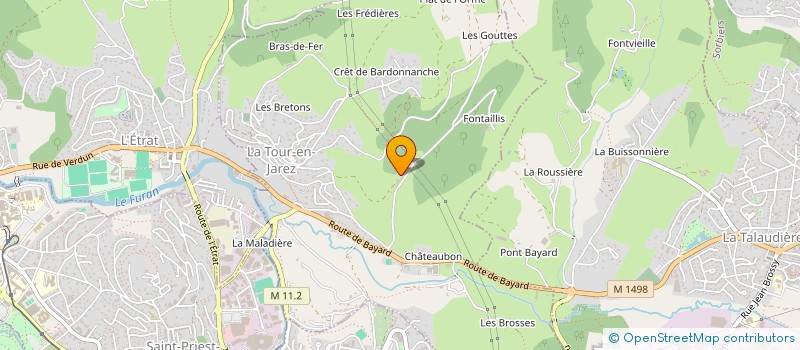 localisation de l'entreprise DE FONTAILLIS  LA TOUR-EN-JAREZ