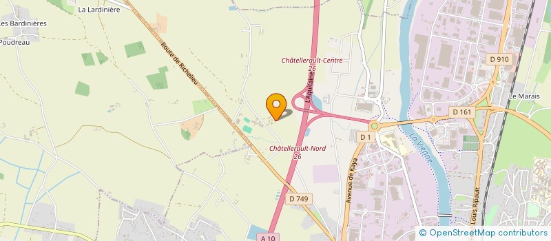 localisation de l'entreprise DE FONTEVEILLE  CHATELLERAULT