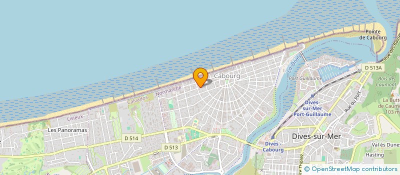 localisation de l'entreprise DE FORCEVILLE PIERRE RESIDENCE LA CAR0V  CABOURG