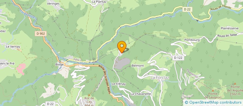 localisation de l'entreprise DE FORET  LA FORCLAZ