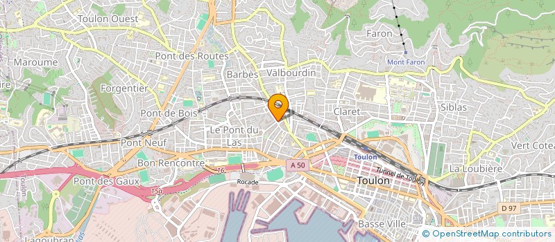 localisation de l'entreprise DE FOS ET FITTE à TOULON