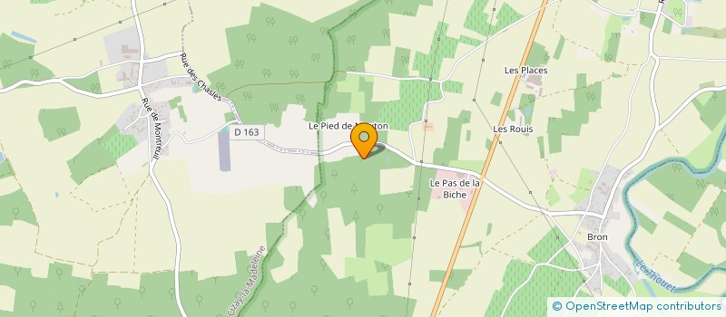 localisation de l'entreprise DE FOSSE SECHE  VAUDELNAY