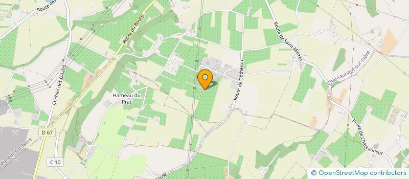 localisation de l'entreprise DE FOUILLOUSE à CHATEAUNEUF-SUR-ISERE