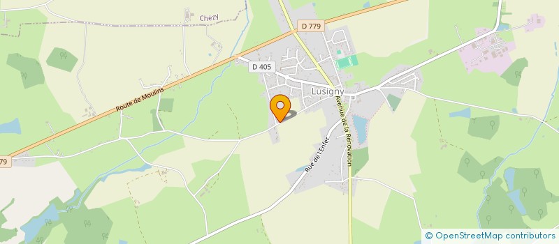 localisation de l'entreprise DE FRADAN à LUSIGNY