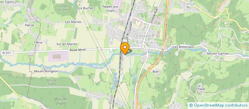 localisation de l'entreprise DE FRAISSINETTE  COUSANCE