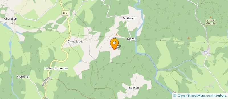 localisation de l'entreprise DE FRANCE  SAINT-CHRISTOPHE-EN-BOURBONNAIS