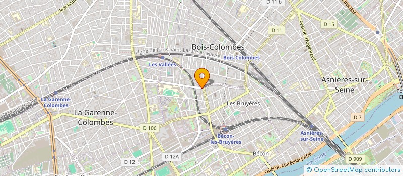 localisation de l'entreprise DE FRANCE COMMUNICATION à BOIS-COLOMBES
