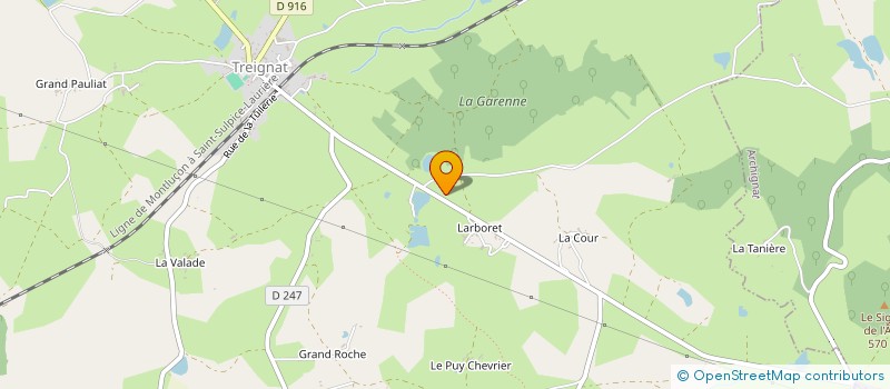 localisation de l'entreprise DE FREITAS SARL  TREIGNAT