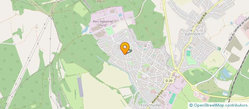 localisation de l'entreprise DE FURST, LE CHATEAU D'HIER A AUJOURD'HUI  FOLSCHVILLER