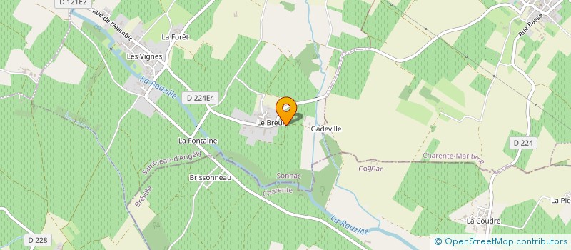 localisation de l'entreprise DE GADEVILLE à SONNAC