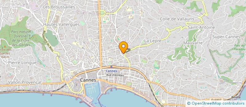 localisation de l'entreprise DE GAIL ETIENNE & ANGELINA  CANNES