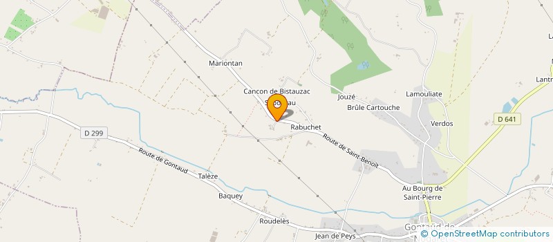 localisation de l'entreprise DE GALZ DU FAUDON  GONTAUD-DE-NOGARET