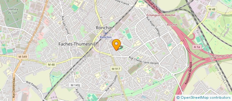 localisation de l'entreprise DE GAND  RONCHIN