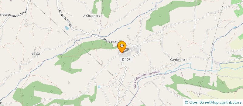 localisation de l'entreprise DE GARITOR  SAINT-HILAIRE-DE-LUSIGNAN