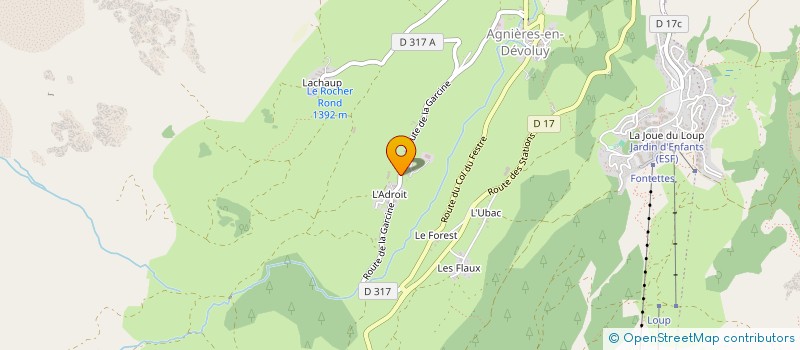 localisation de l'entreprise DE GARNESIER à DEVOLUY