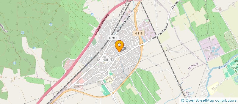 localisation de l'entreprise DE GARRIGUE EN MISTRAL  MILHAUD