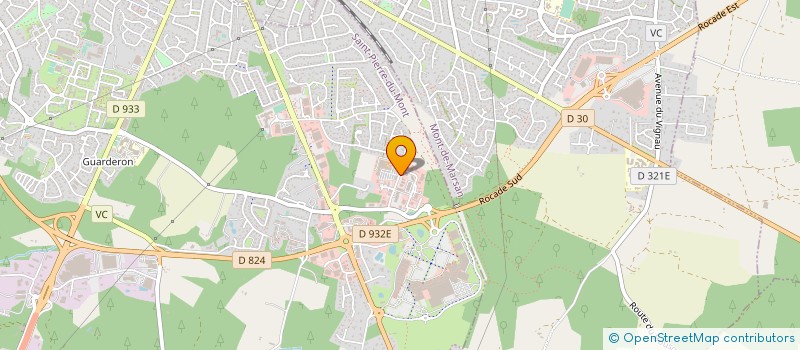 localisation de l'entreprise DE GASTRO-ENTEROLOGIE DU MARSAN  SAINT-PIERRE-DU-MONT