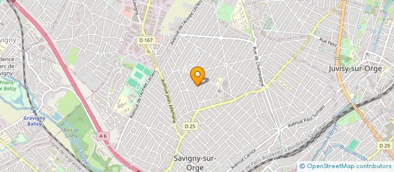 localisation de l'entreprise DE GAULLE  SAVIGNY-SUR-ORGE