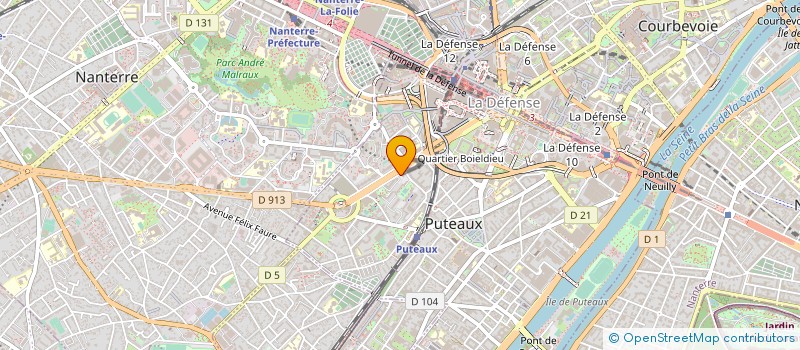 localisation de l'entreprise DE GAULLE PRESSING  PUTEAUX