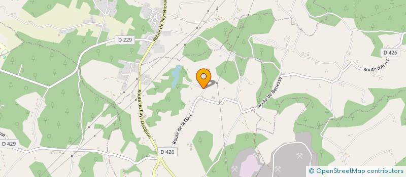 localisation de l'entreprise DE GAYAN  BENESSE LES DAX