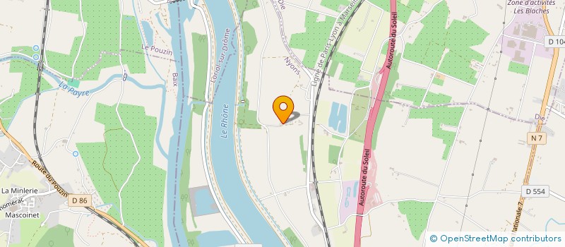 localisation de l'entreprise DE GAZAVEL  SAULCE-SUR-RHONE