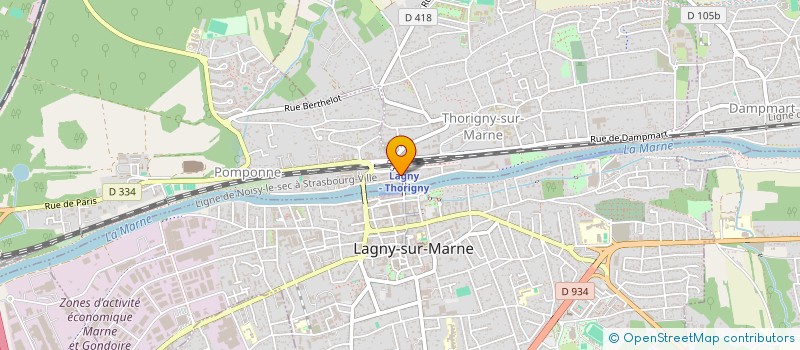 localisation de l'entreprise DE GDS VIDEO FUTUR  THORIGNY-SUR-MARNE