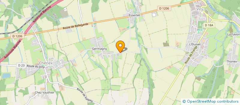 localisation de l'entreprise DE GERMAGNY à VIRY