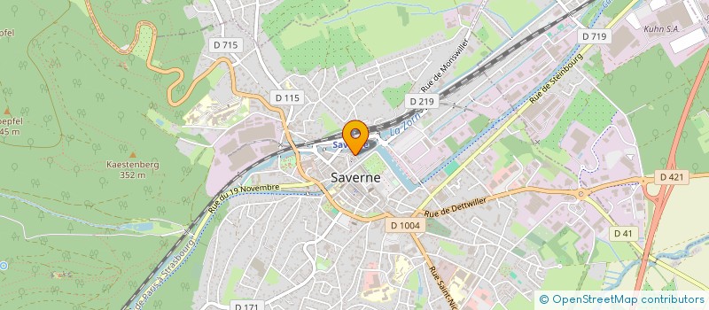 localisation de l'entreprise DE GESTION DE LA BOUTIQUE ALIMENTAIRE  SAVERNE