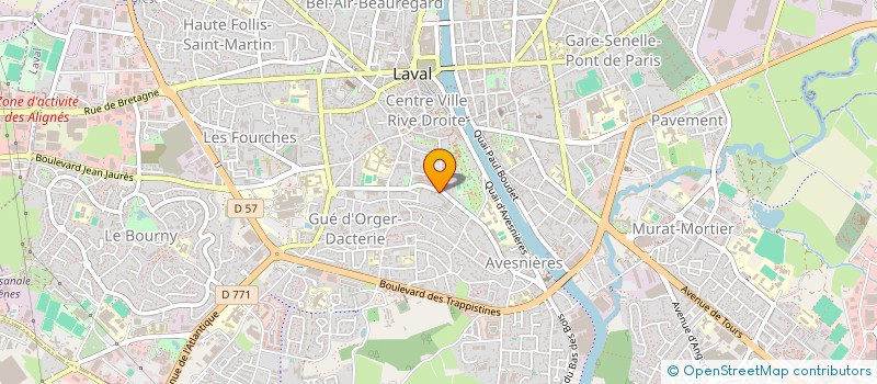 localisation de l'entreprise DE GESTION DE LA MAISON DU DIOCESE à LAVAL