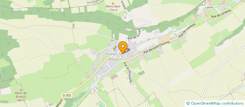 localisation de l'entreprise DE GESTION DE LA MARPA DU PAYS DE LUMBRES  NIELLES-LES-BLEQUIN