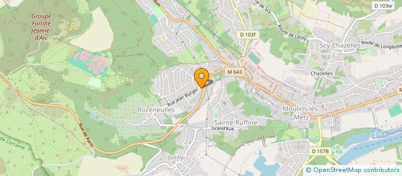 localisation de l'entreprise DE GESTION DE LA SALLE COMMUNALE  ROZERIEULLES