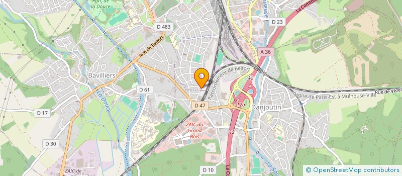 localisation de l'entreprise DE GESTION ET DE COMPTABILITE DES CHIRURGIENS DENTISTES ET DES PROFESSIONS DE SANTE DU GRAND EST à QUETIGNY